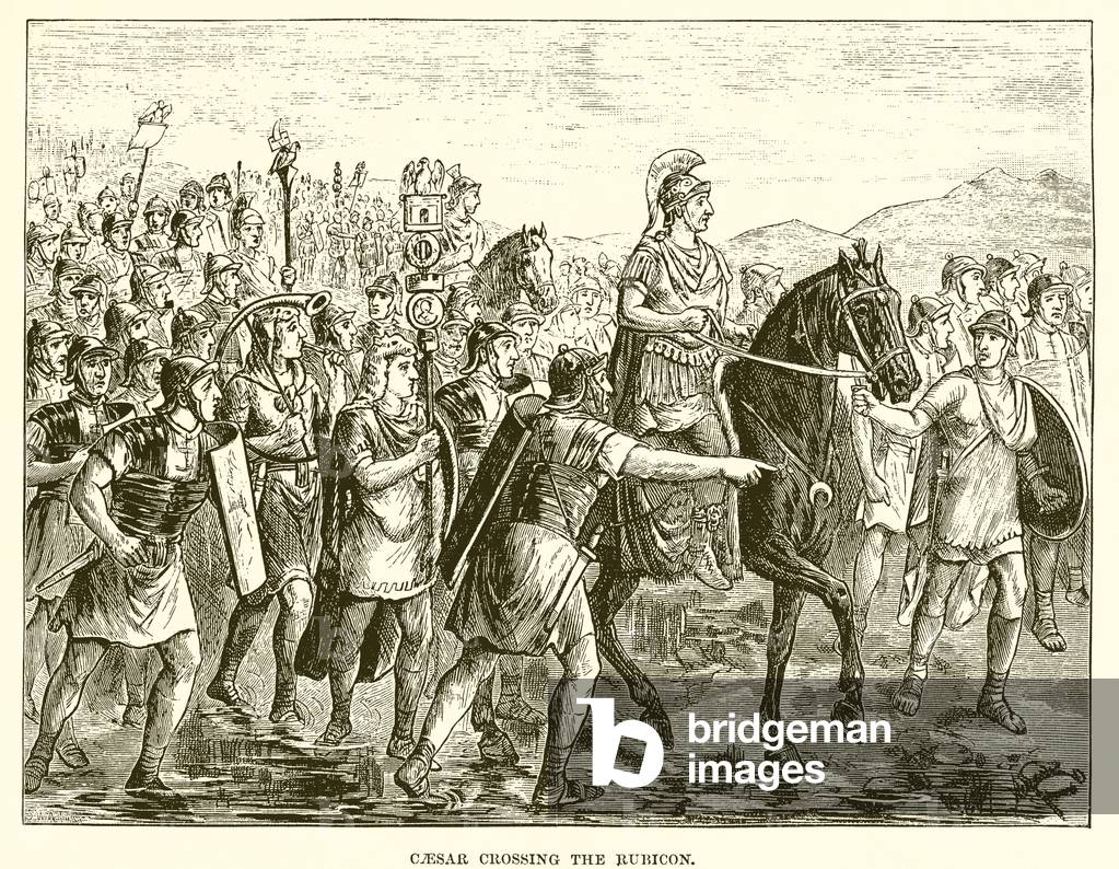 Caesar crossing the Rubicon (engraving)