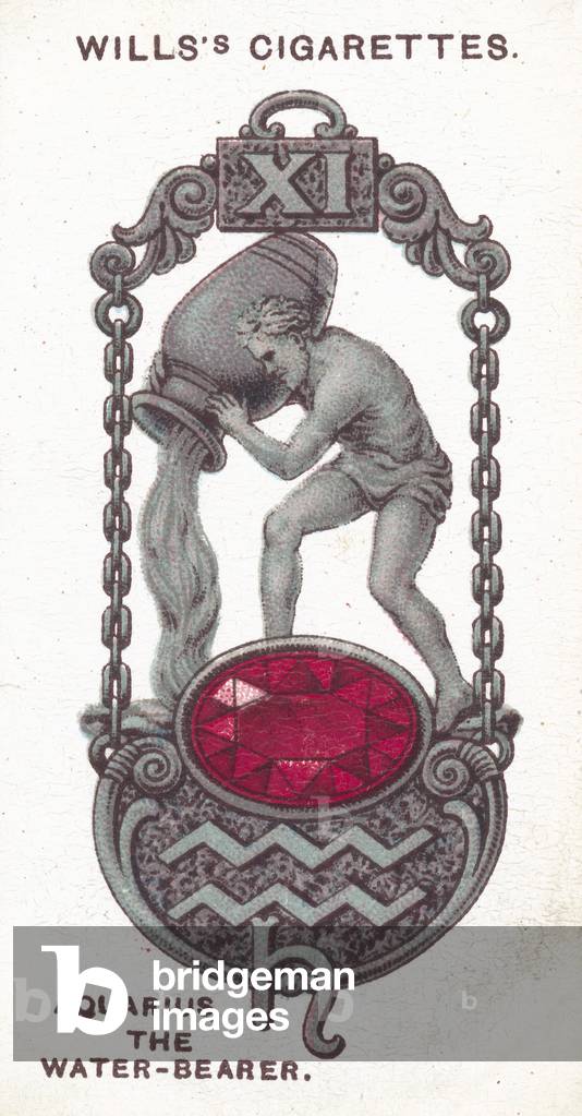 Aquarius, The Water-Bearer (chromolitho)
