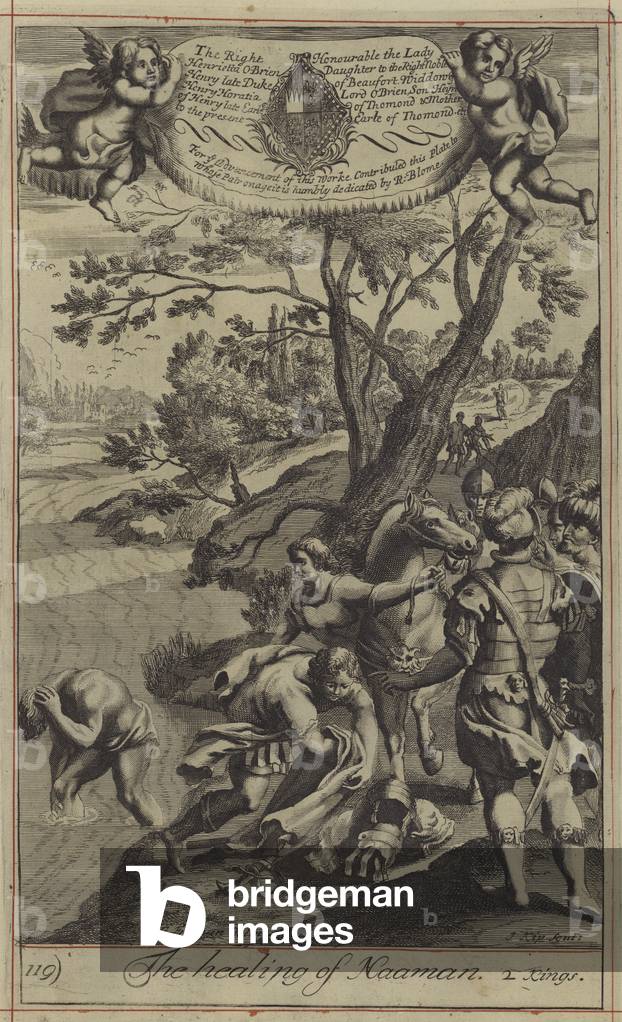 The healing of Naaman (engraving)