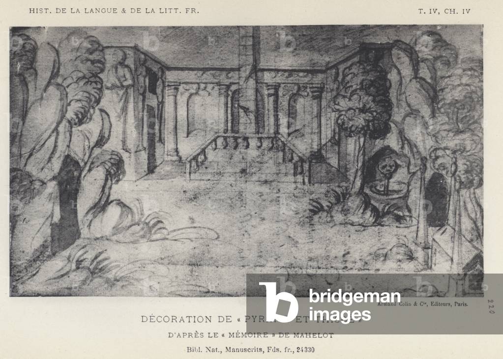 Decoration De Pyrame Et Thisbe (litho)