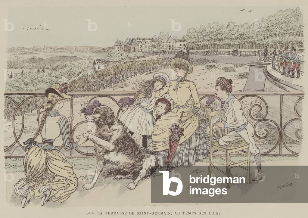 Illustration for Paris Brillant (colour litho)