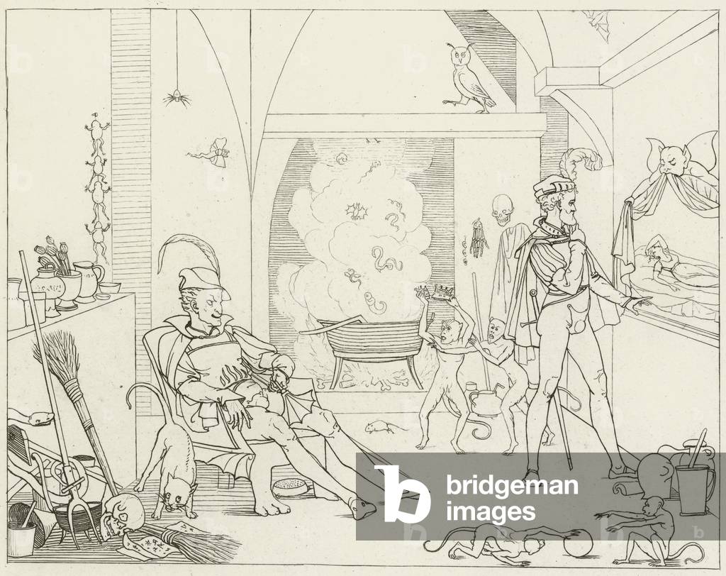 Illustration for Goethe's Faust (engraving)