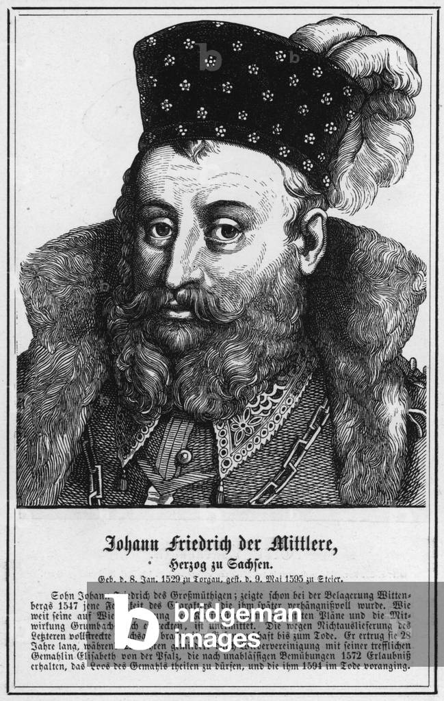 Johann Friedrich der Mittlere, Herzog zu Sachsen (engraving)