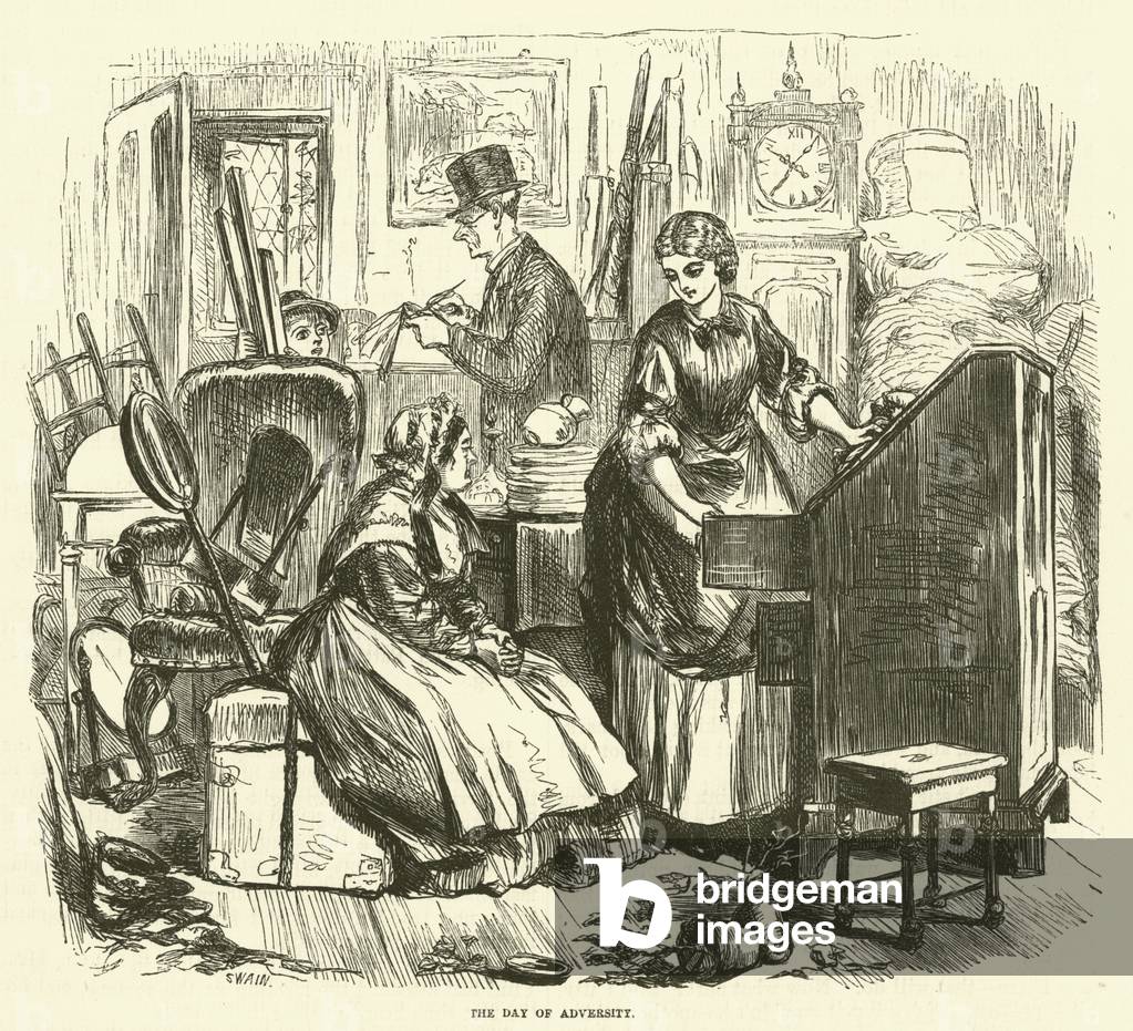 The day of adversity (engraving)