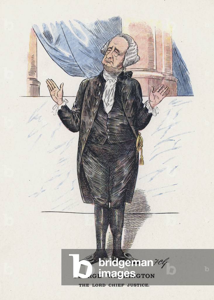George Washington, The Lord Chief Justice (colour litho)