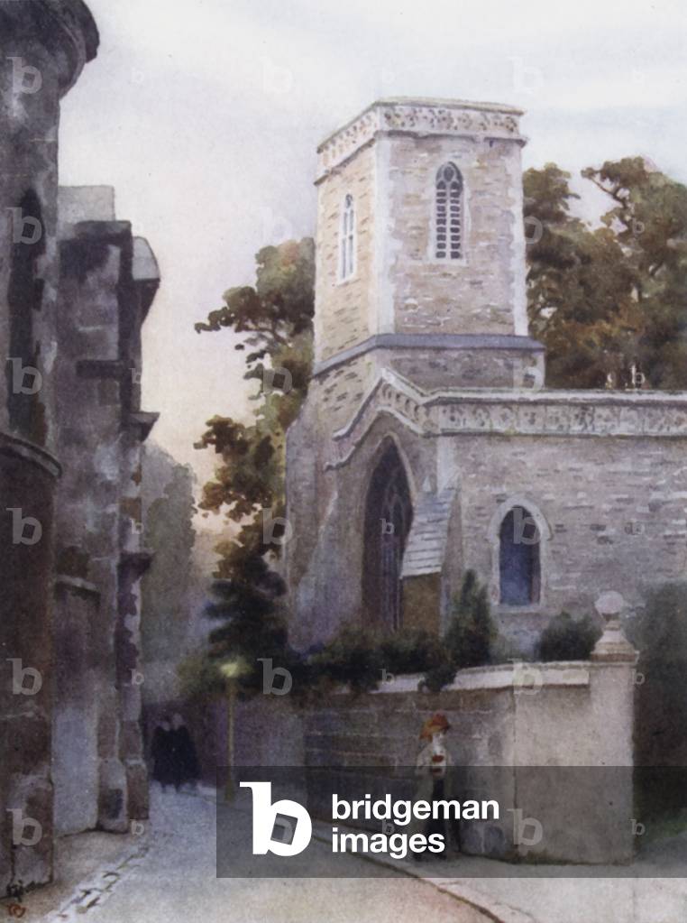 Oxford: St Peter-in-the-East (colour litho)