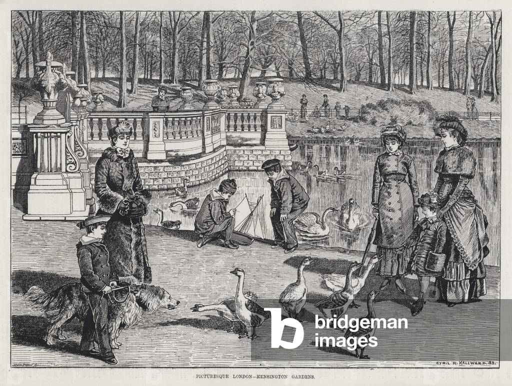 Picturesque London, Kensington Gardens (engraving)