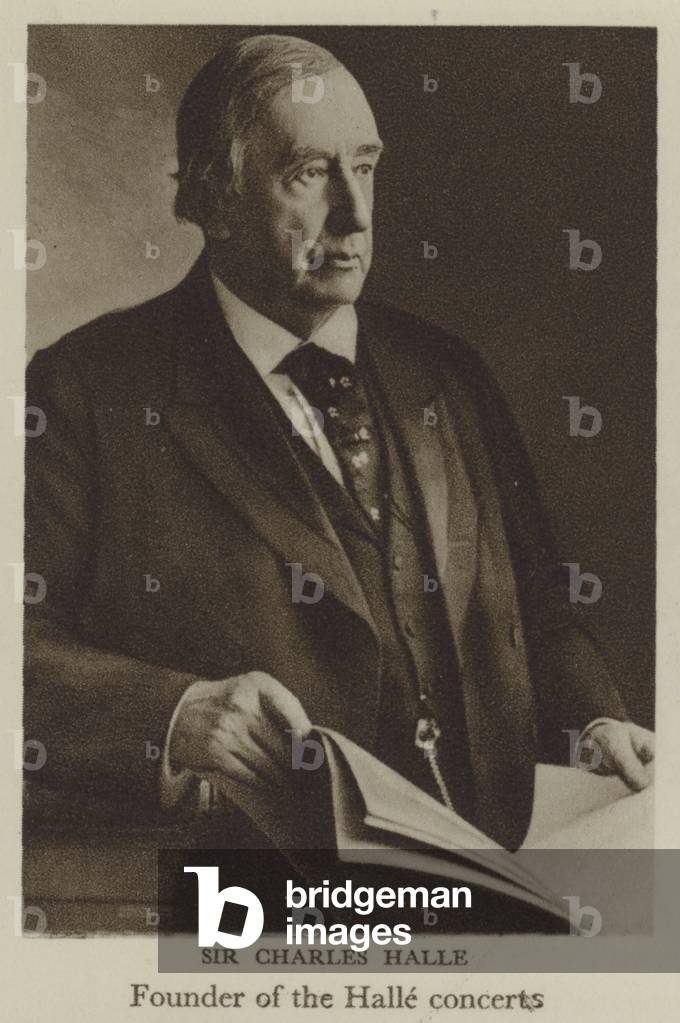 Sir Charles Halle (b/w photo)