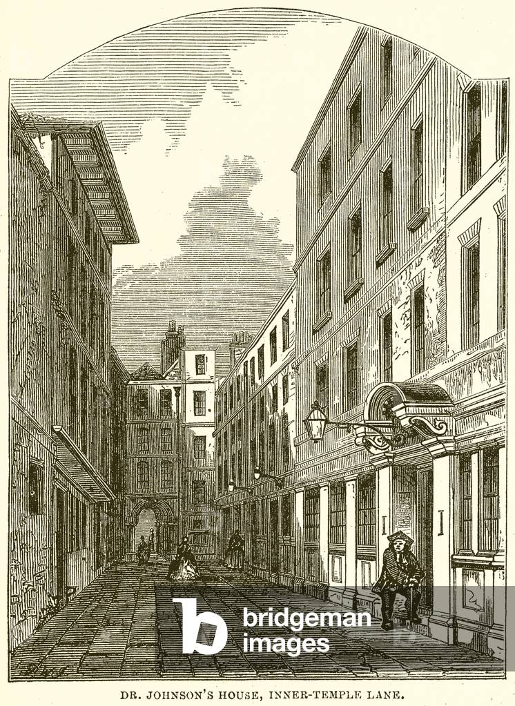 Dr. Johnson's House, Inner-Temple Lane (engraving)