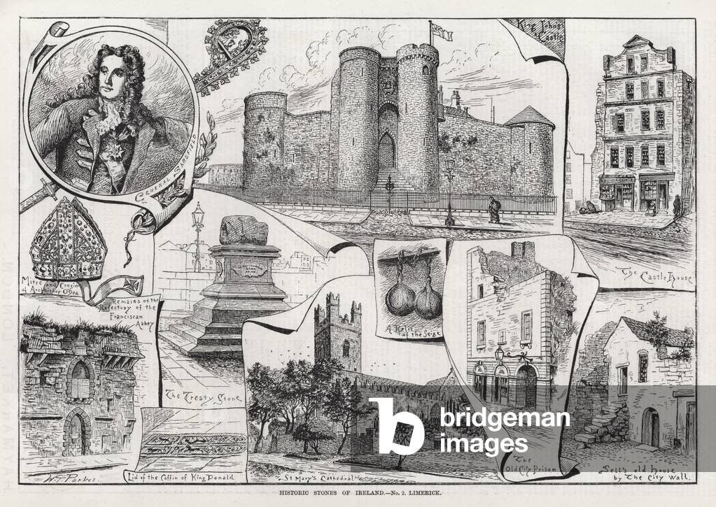 Historic Stones of Ireland, Limerick (engraving)