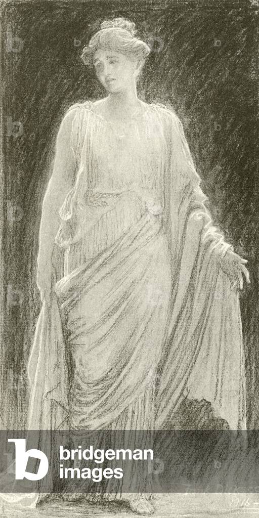 Madame de Navarro (Mary Anderson) as Hermione in a 'Winter's Tale' (gravure)