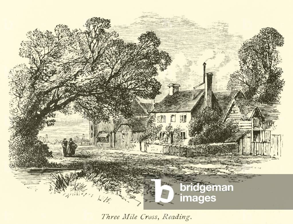 Three Mile Cross, Reading (engraving)