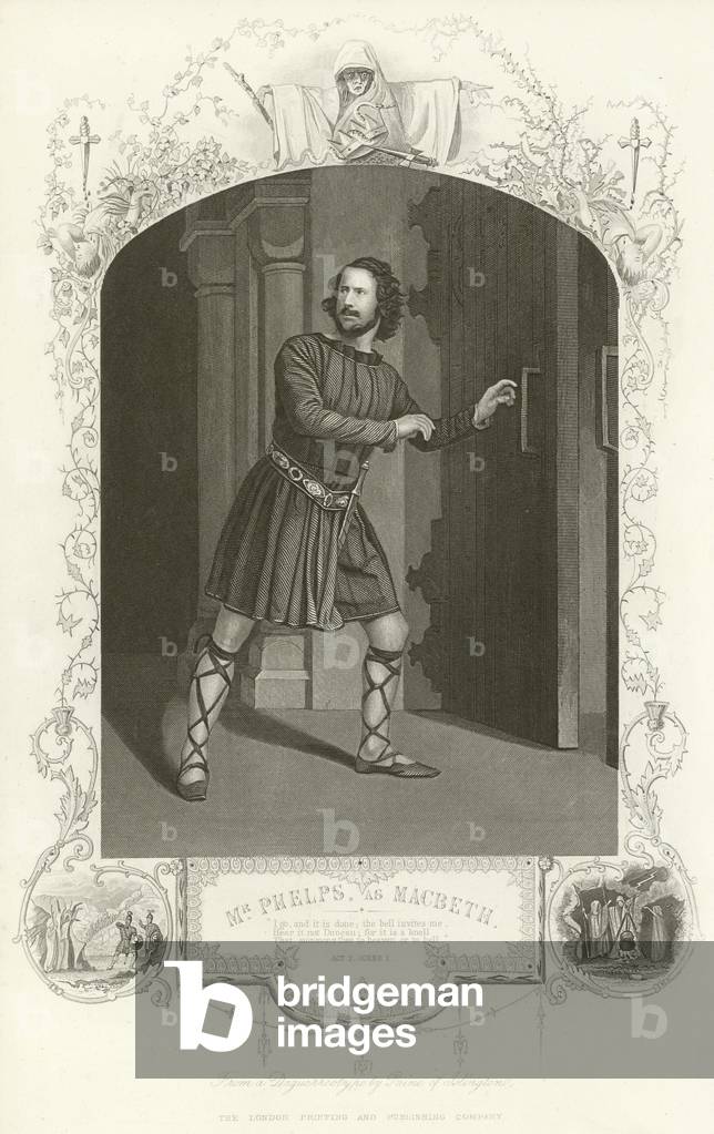 Mr Phelps as Macbeth (engraving)