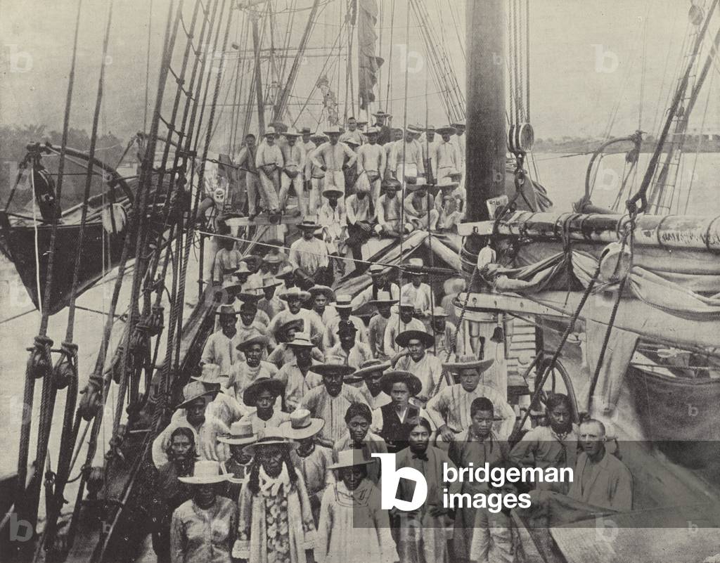 Kanaka Labourers (b/w photo)