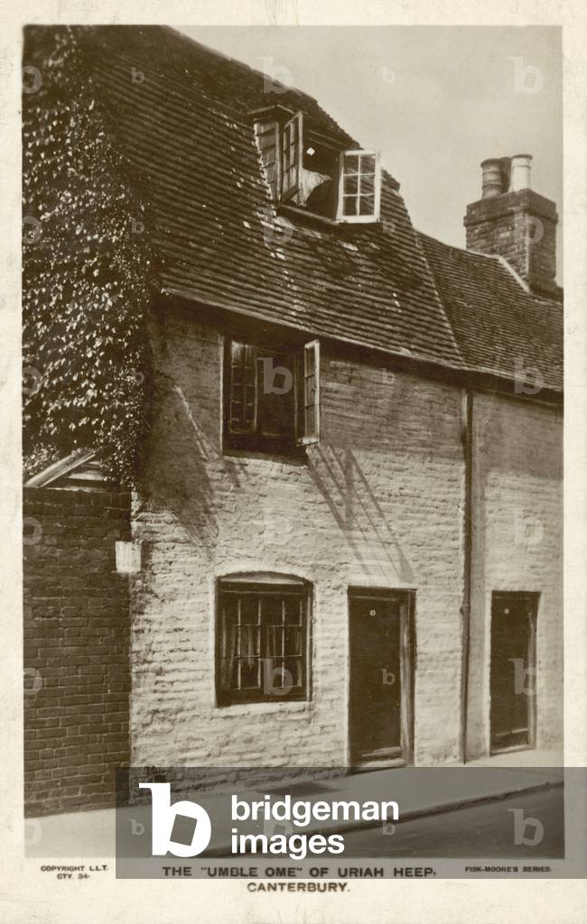 Uriah Heep's House, Canterbury (b/w photo)