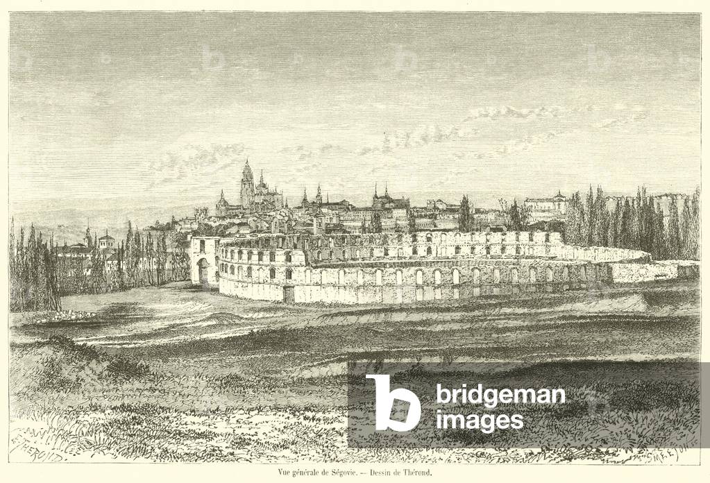 Vue generale de Segovie (engraving)
