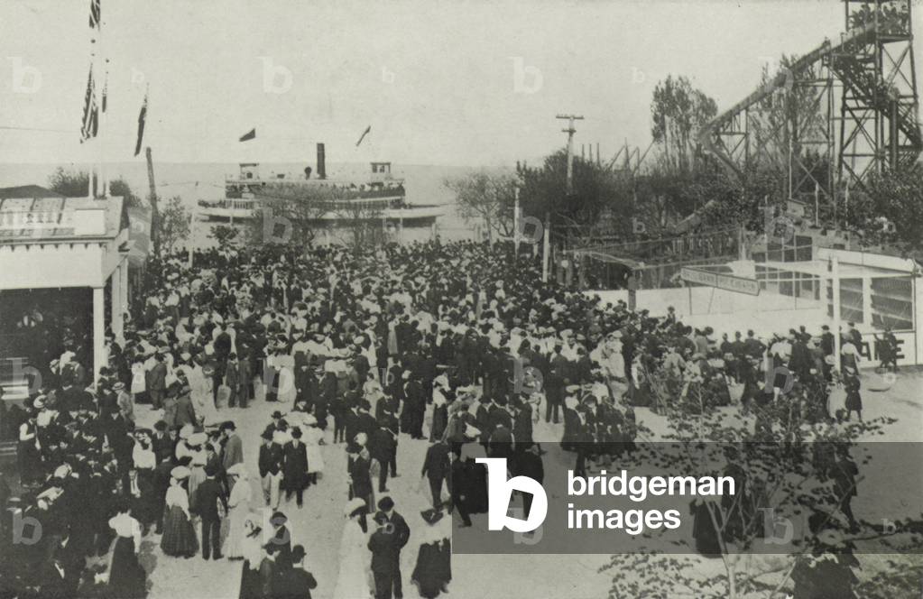 Toronto: Hanlan's Point, Showing Ferry Landing (b/w photo)