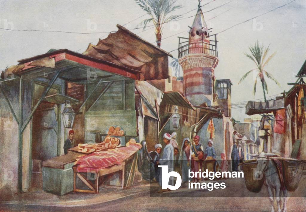 Midan El-Adaoui (colour litho)