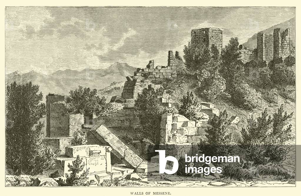 Walls of Messene (engraving)