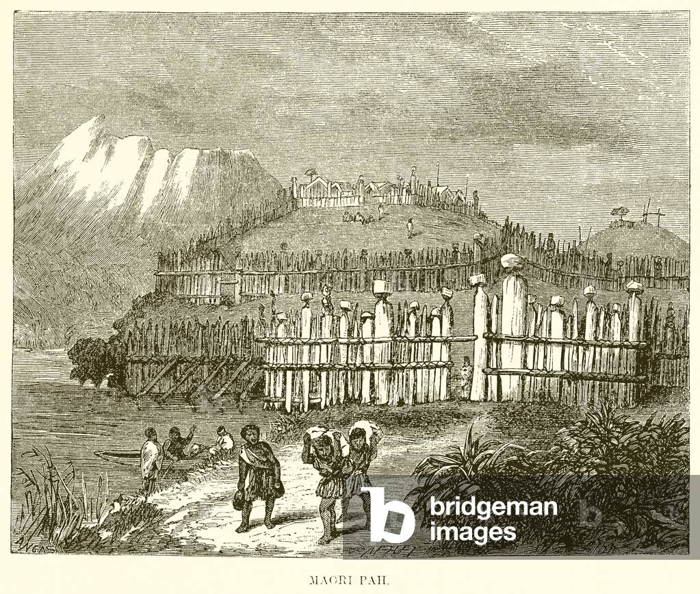 Maori Pah (engraving)