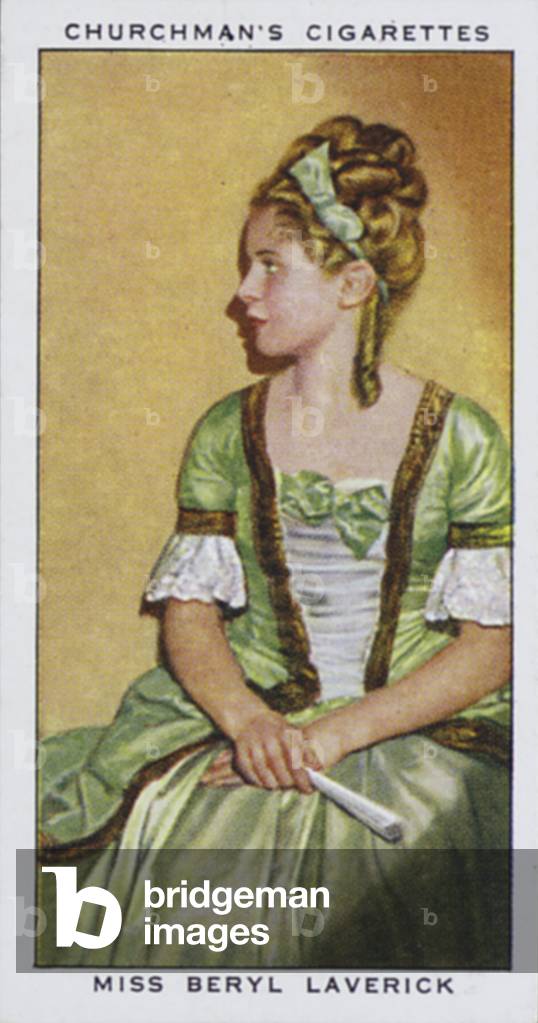 Miss Beryl Laverick, Actress and Dancer (colour litho)