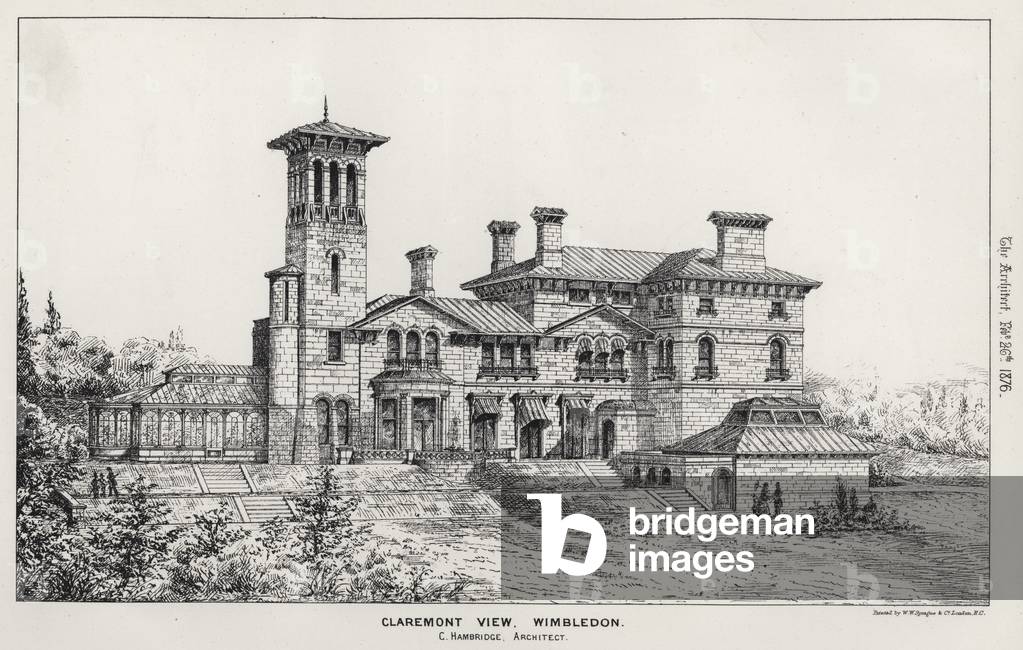 Claremont View, Wimbledon (engraving)