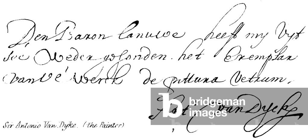 Sir Antonio Van Dyke, (the Painter) (engraving)