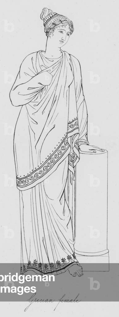 Grecian female (engraving)