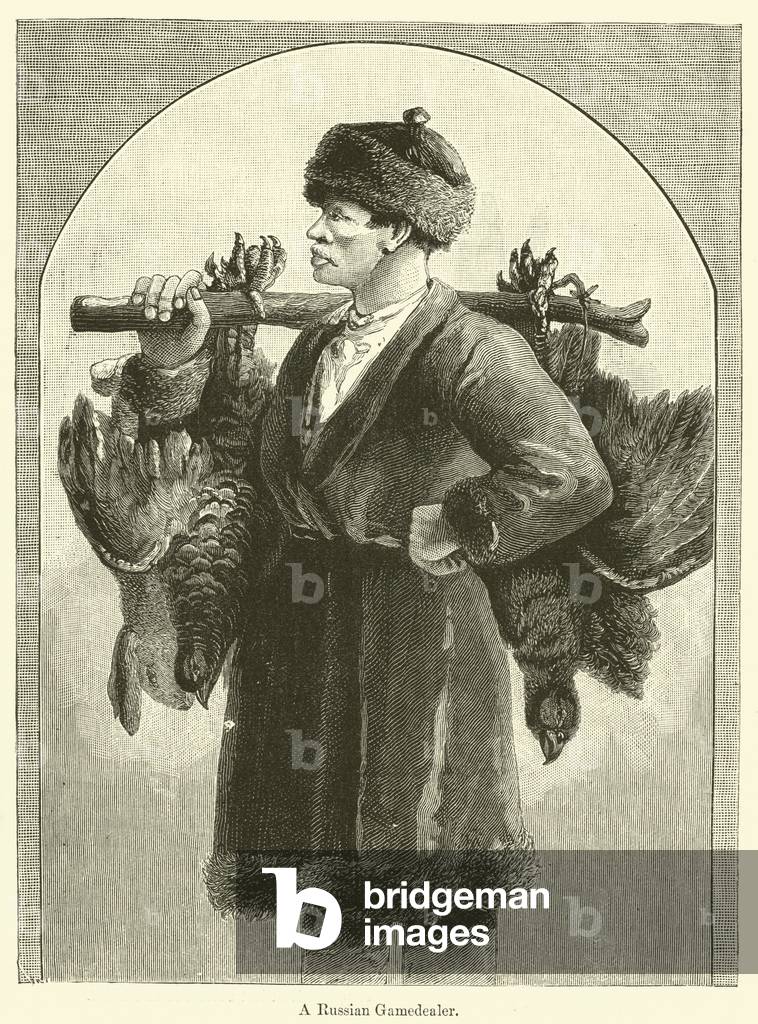 A Russian Gamedealer (engraving)