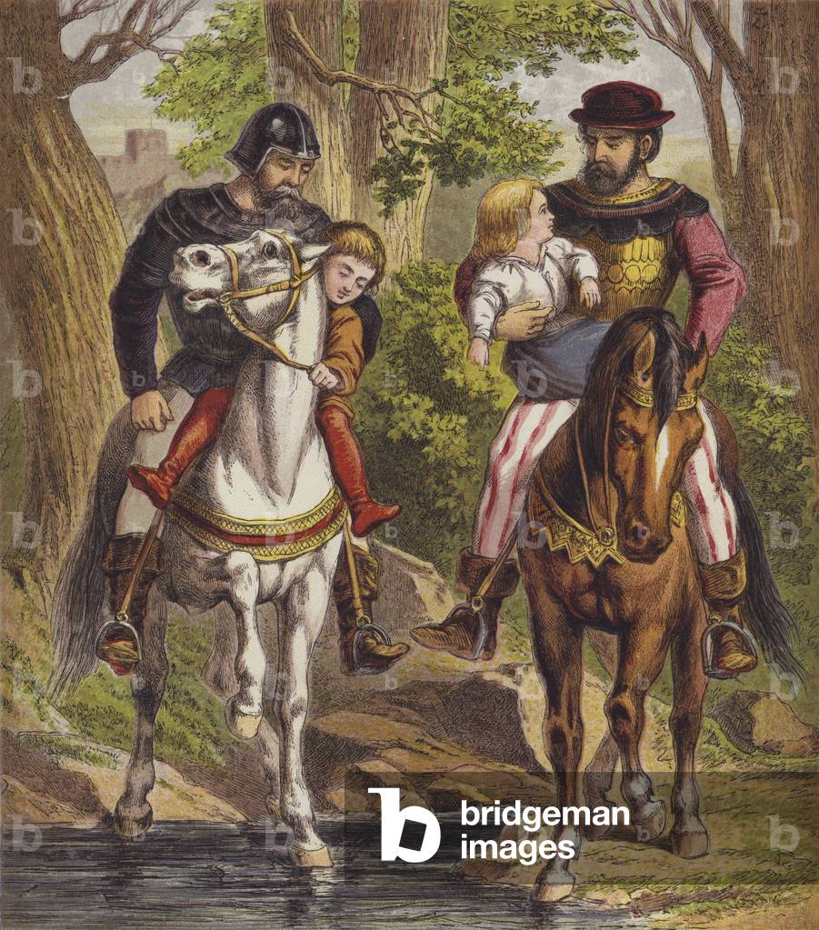 The Babes In The Wood (colour litho)