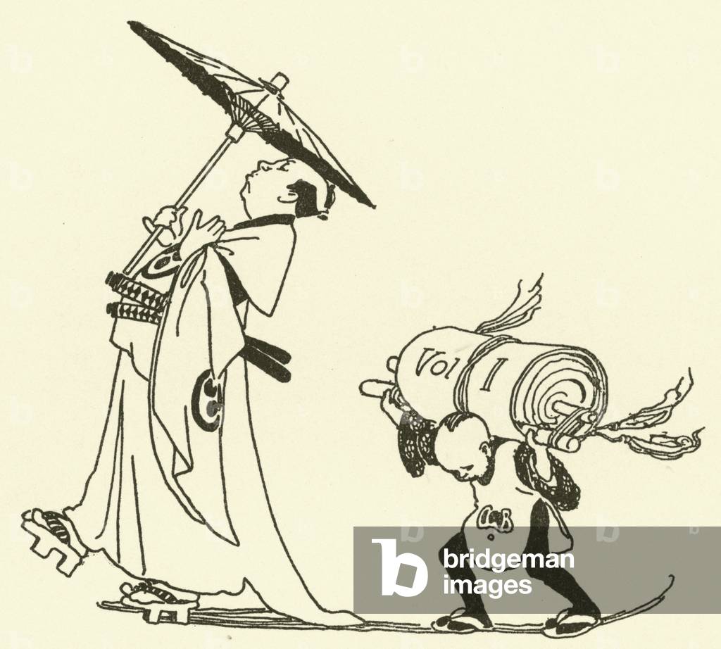 Illustration for The Story of The Mikado (engraving)
