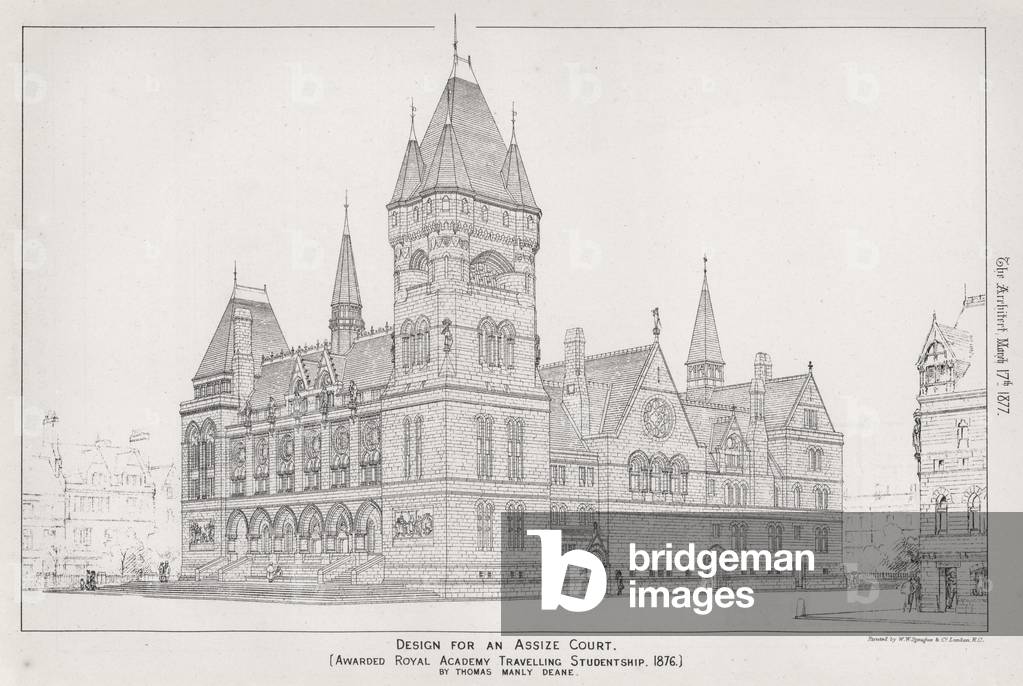 Design for an Assize Court (engraving)