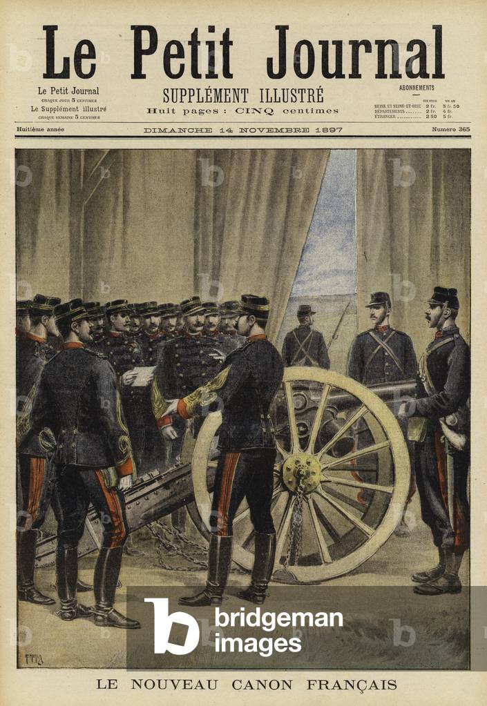 The new French cannon, 1897 (colour litho)