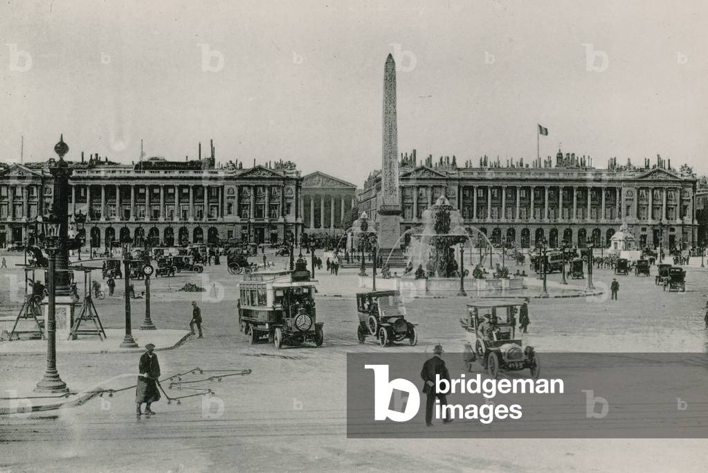 La Place de la Concorde, The Place of the Concord (photogravure)