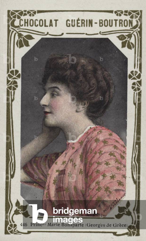 Princesse Marie Bonaparte, Georges de Grece (coloured photo)