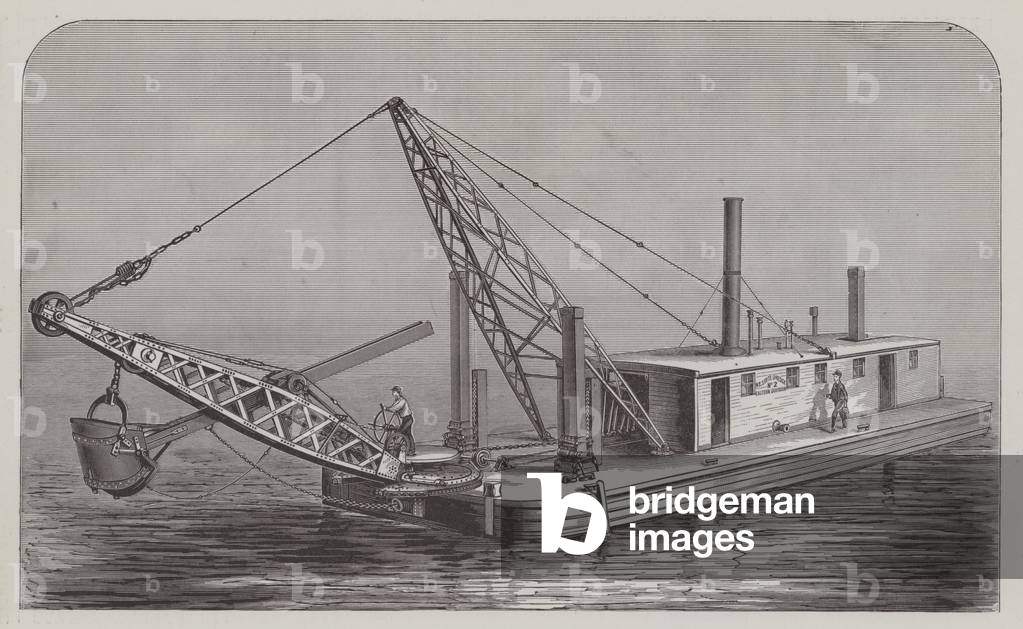Dredging Machine (engraving)
