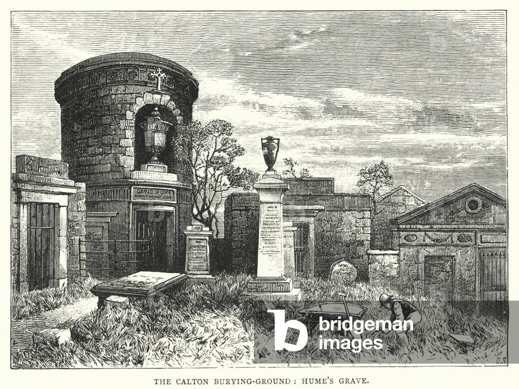 The Calton Burying-Ground, Hume's Grave (engraving)