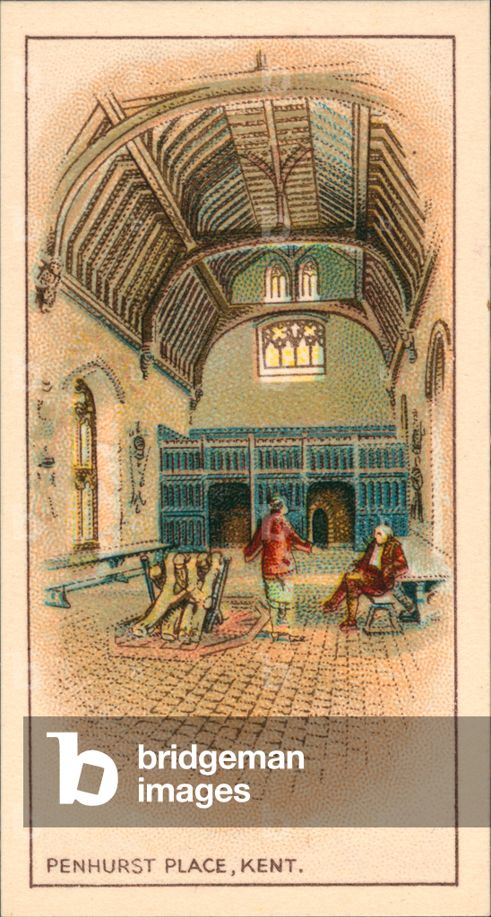 Penhurst Place, Banqueting Hall (colour litho)
