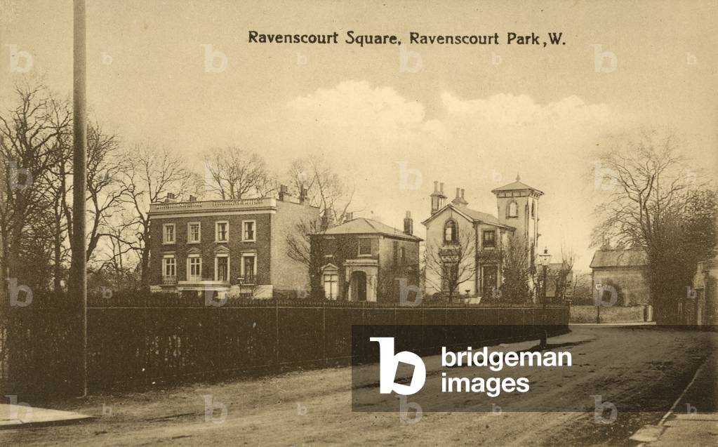 Ravenscourt Square, Ravenscourt Park, London (b/w photo)
