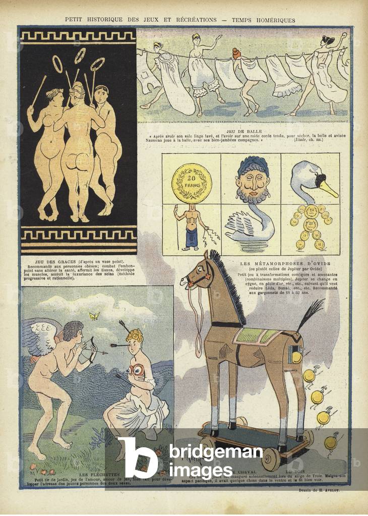 Illustration for Le Rire (colour litho)
