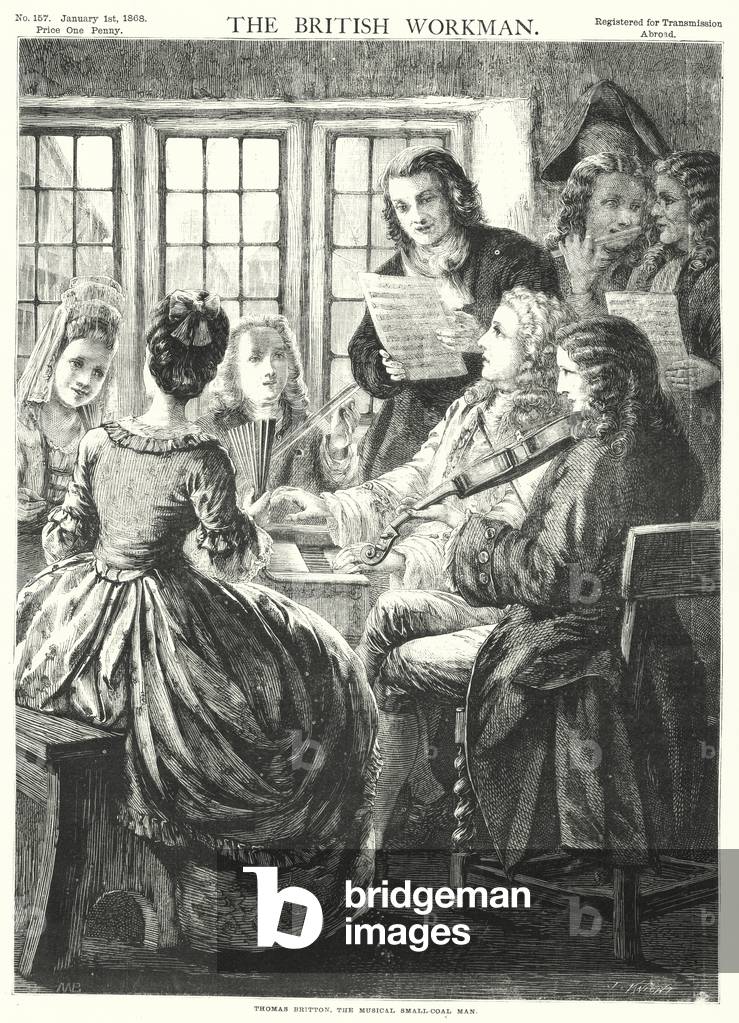 Thomas Britton, the Musical Small-Coal Man (engraving)