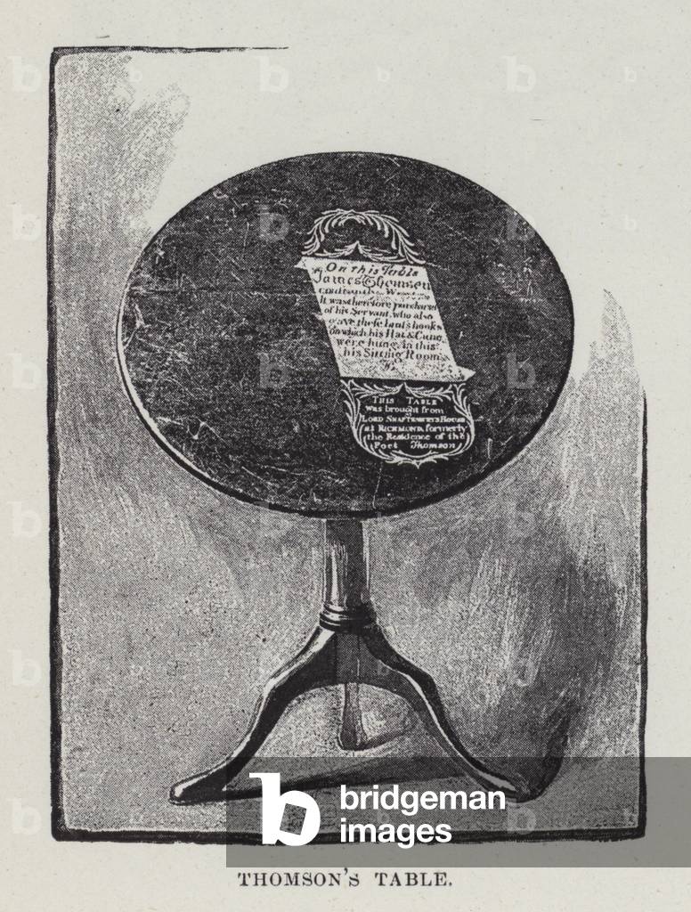 St Giles', Thomson's Table (litho)