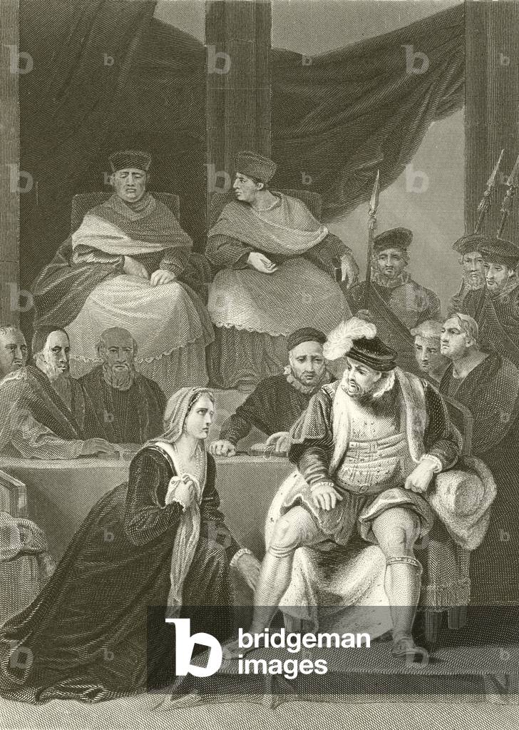 Trial of the marriage of Henry VIII (engraving)