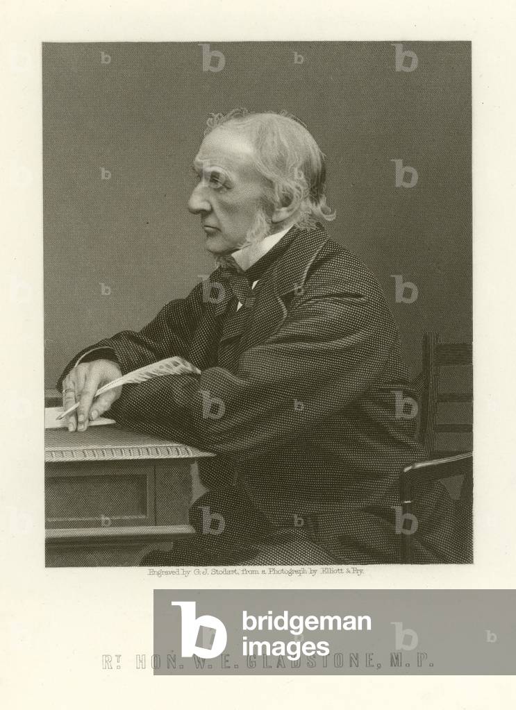 W E Gladstone (engraving)