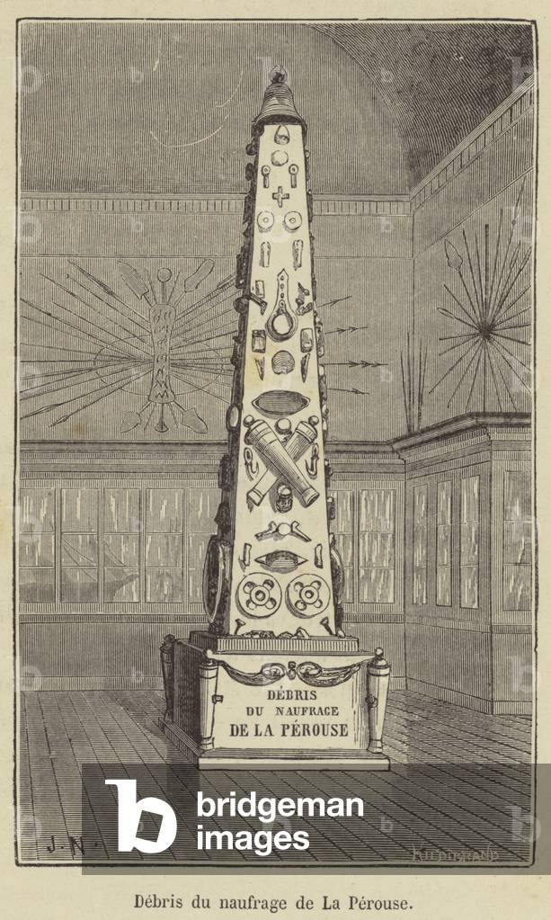 Debris du naufrage de La Perouse (engraving)