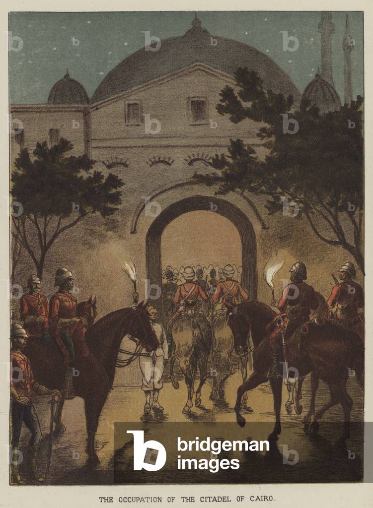 The occupation of the Citadel of Cairo (colour litho)