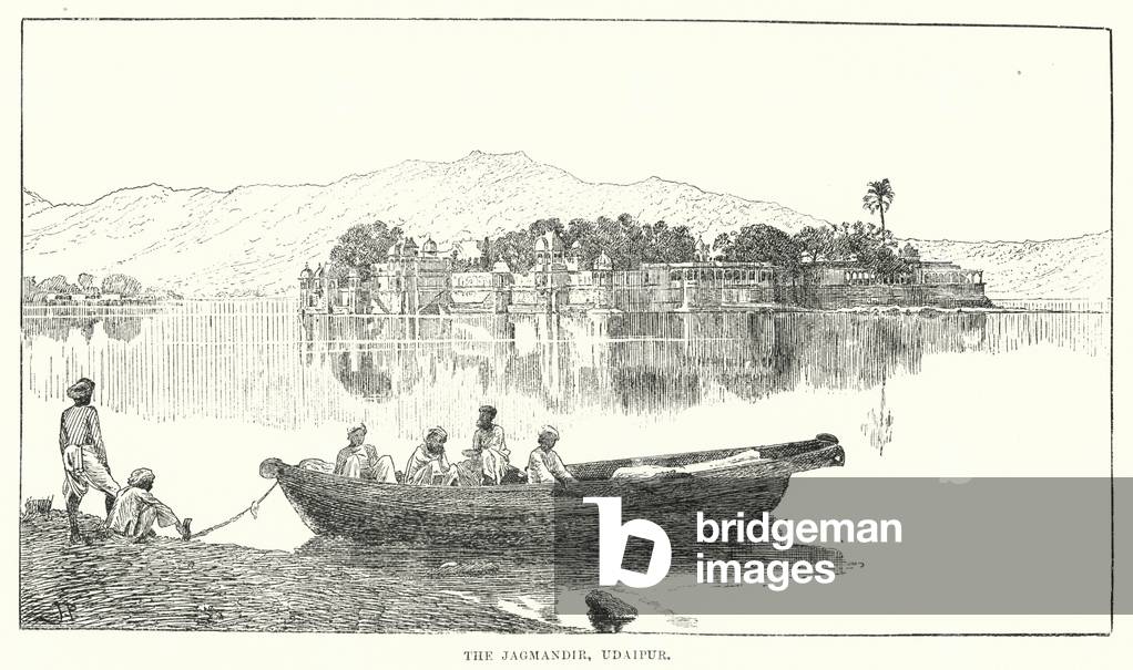 India: The Jagmandir, Udaipur (engraving)
