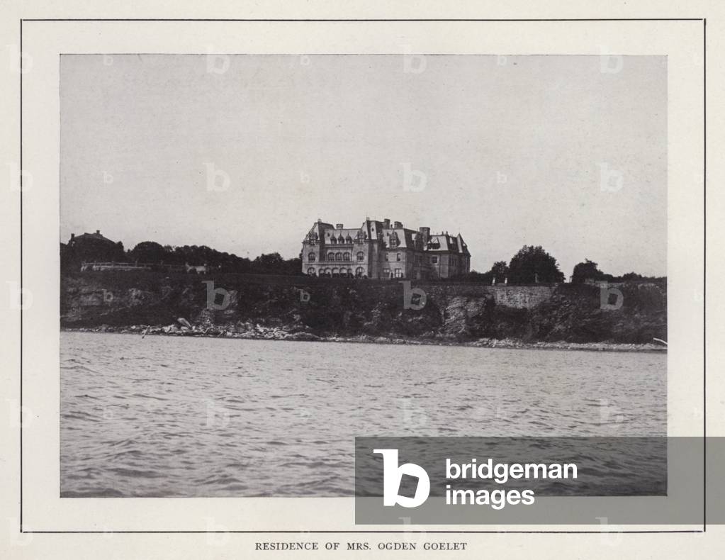 Newport, Rhode Island: Residence of Mrs Ogden Goelet (b/w photo)