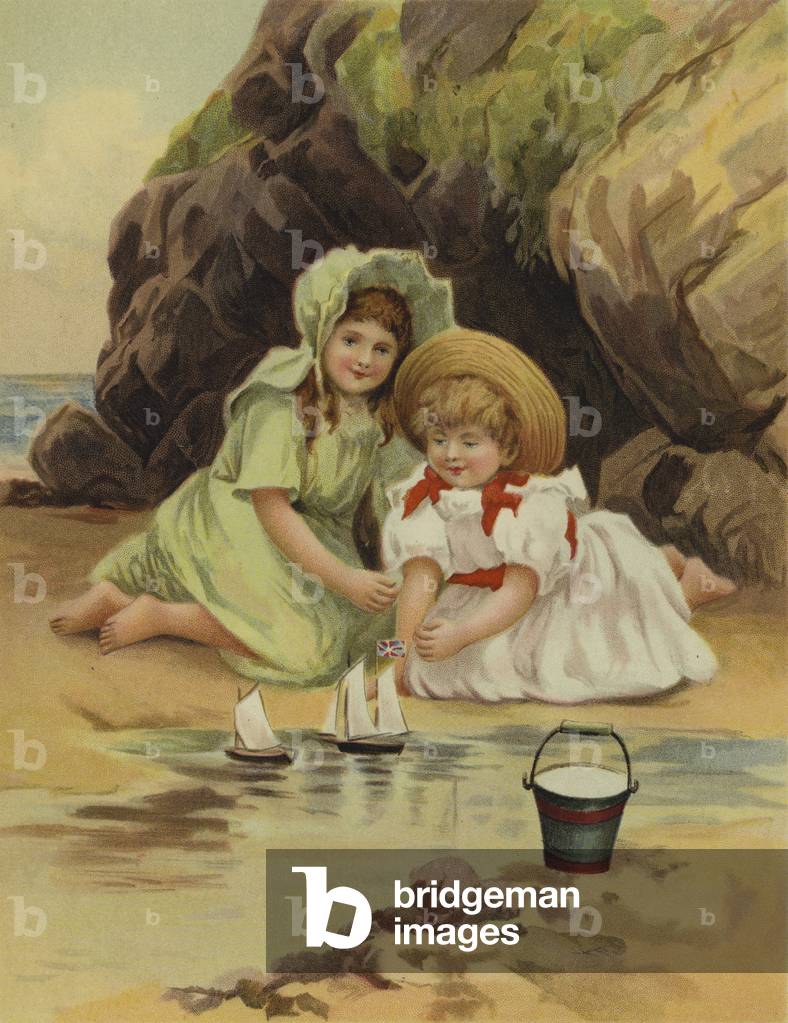 A Boat Race (chromolitho)