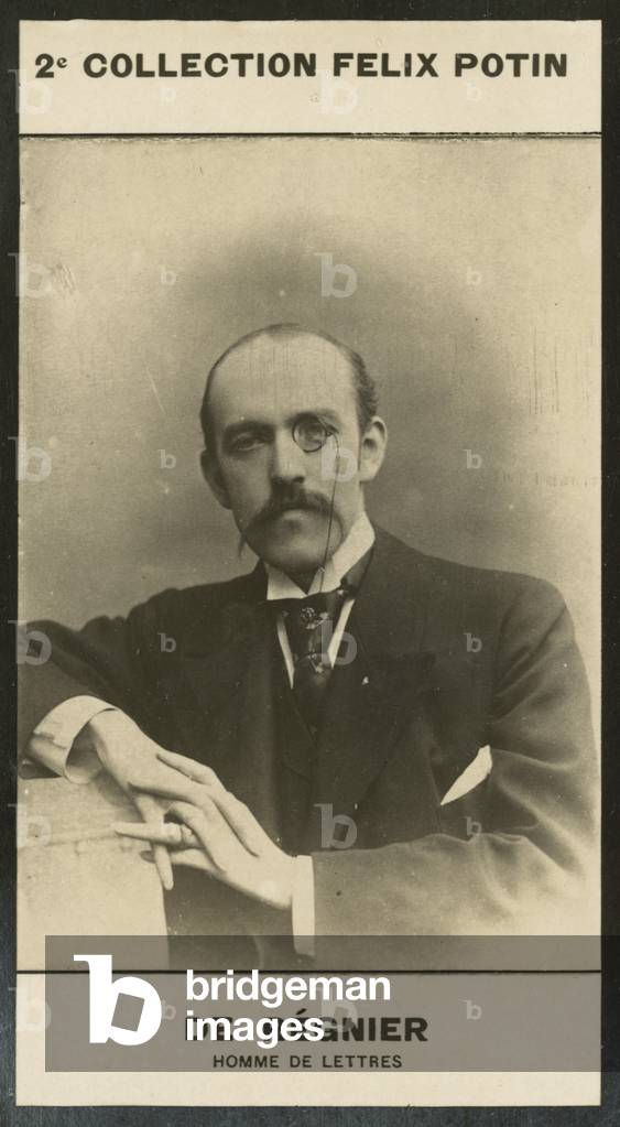 Henri De Regnier, Homme De Lettres, 1864 (b/w photo)